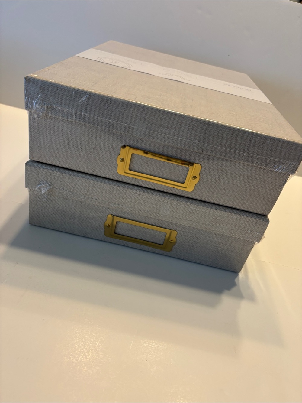 Sugar Paper Document Box with Box Labels - Picture 15 of 16